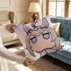 PPretty Anime DDerby OOguri CapS Cushion For Bedroom Car Coffee Shop Room and Living Room Sofa Decorative Pillow Cover Case