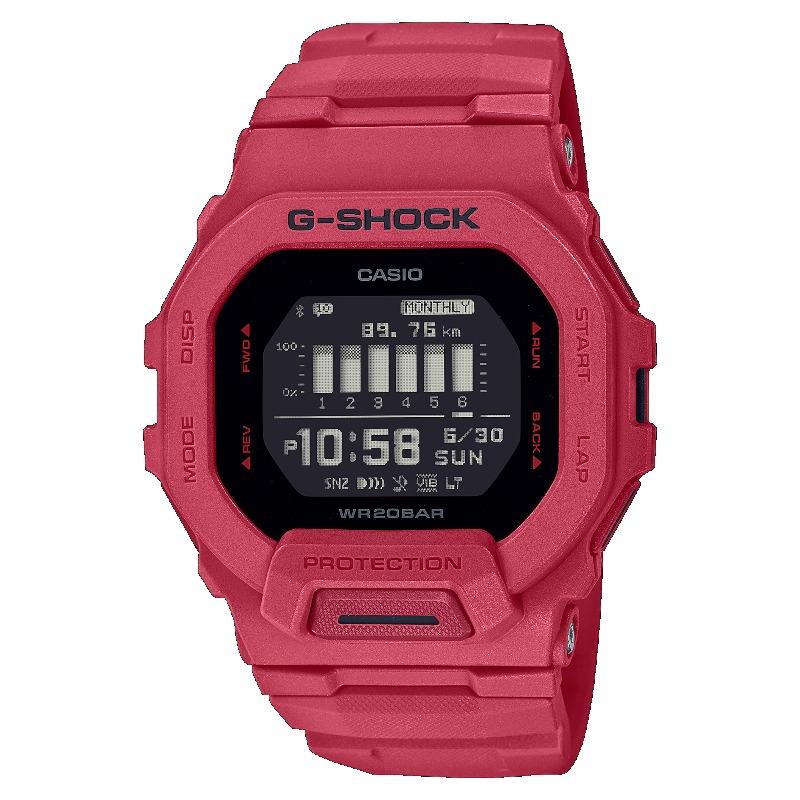 

Casio Men s Resin 200M Water Resistant Digital Shock Resistant Quartz Watch GBD-200RD-4 красный