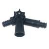 Adattatore Angolare a 3 Bracci per Accessorio Asta di Estensione Dispositivo con Cerniera Orientabile con Filettatura Standard Tedesca