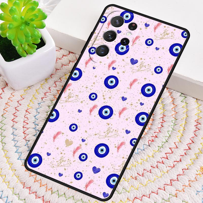 Blue Evil Eye Phone Case for Samsung Galaxy Note 10 Pro S26 Ultra S23 S24 FE S25 S21 S22 PLUS Shockproof Cove