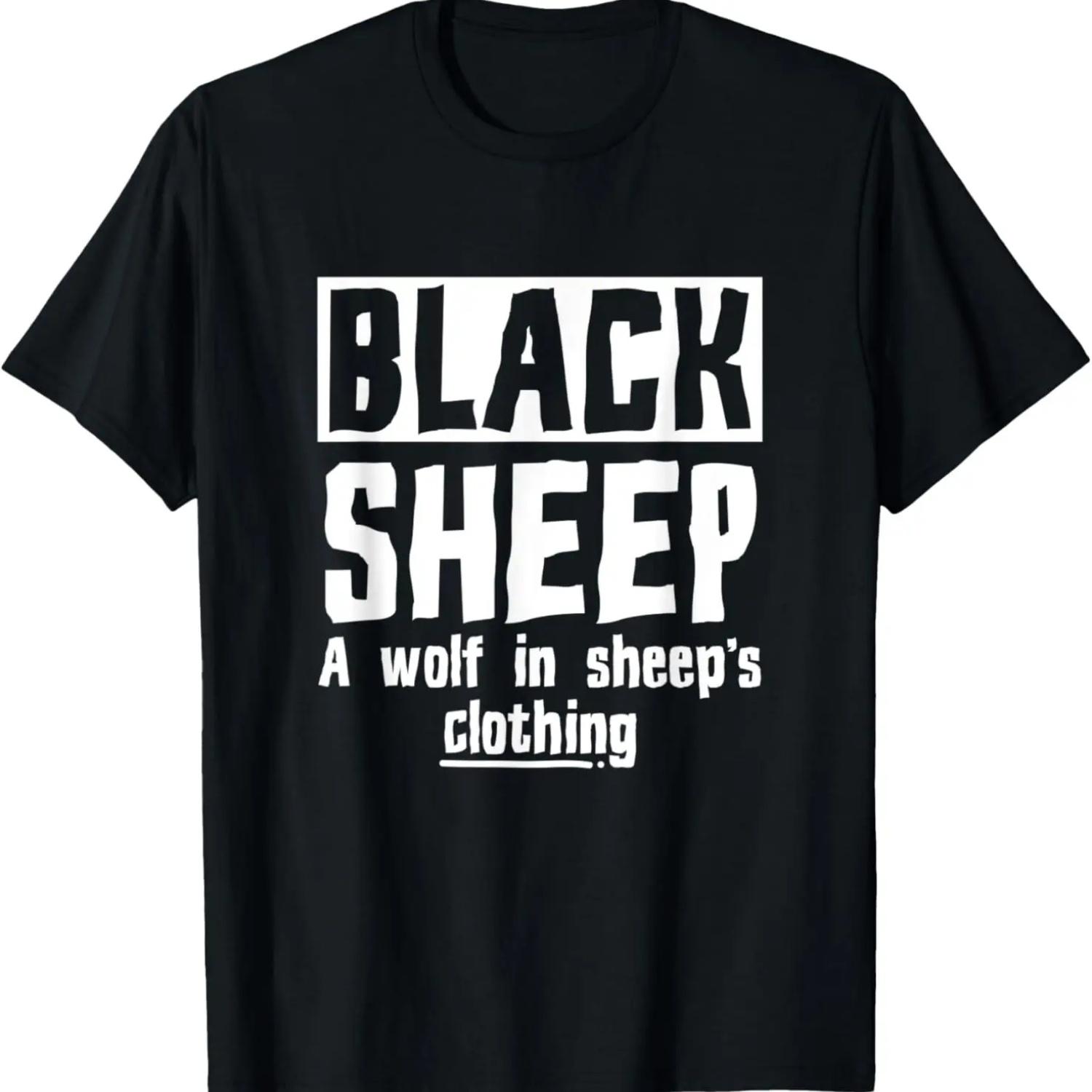 Funny Black Sheep Wolf In Clothing Toy Lovers gift T-Shirt S
