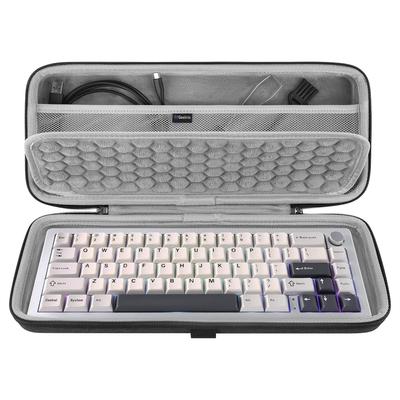 Cestovní brašna Geekria Compact s pevným skořepinovým pouzdrem pro 68 kláves, kompatibilní s Keychron K6 Q2 Q2 HyperX Alloy Origins 65 Keyboard, 65% pouzdro.