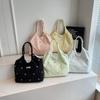 Women's Tote Bag Large Capacity Underarm Bag Bow Embroidery Shoulder Bag
