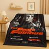3D Schnell F-Furious Vin Diesel Rennwagen Flanelldecke, Ultra Weiche Warme Plüschdecke für Zuhause Schlafzimmer Bett Sofa Abdeckung Picknick Kinder