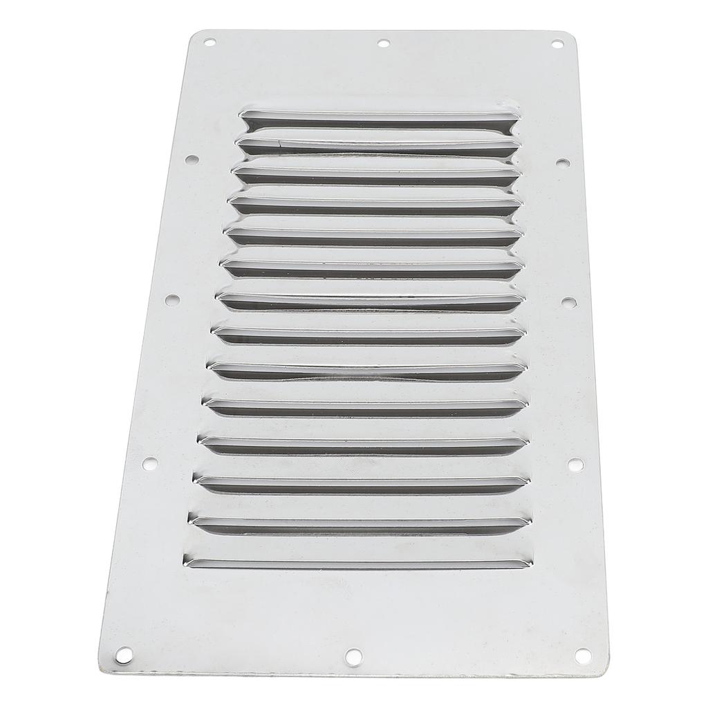 Boat Louvered Vent Rustproof 304 Stainless Steel Marine Ventilation Grille Cover with Screws for Yachts RV