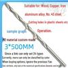 Extra Long 5060 Cm Twist Drill Bit, 500mm High-Speed Steel, Straight Shank for Deep Hole Drilling In Stainless Steel, Wood, 468 Industrial Series.