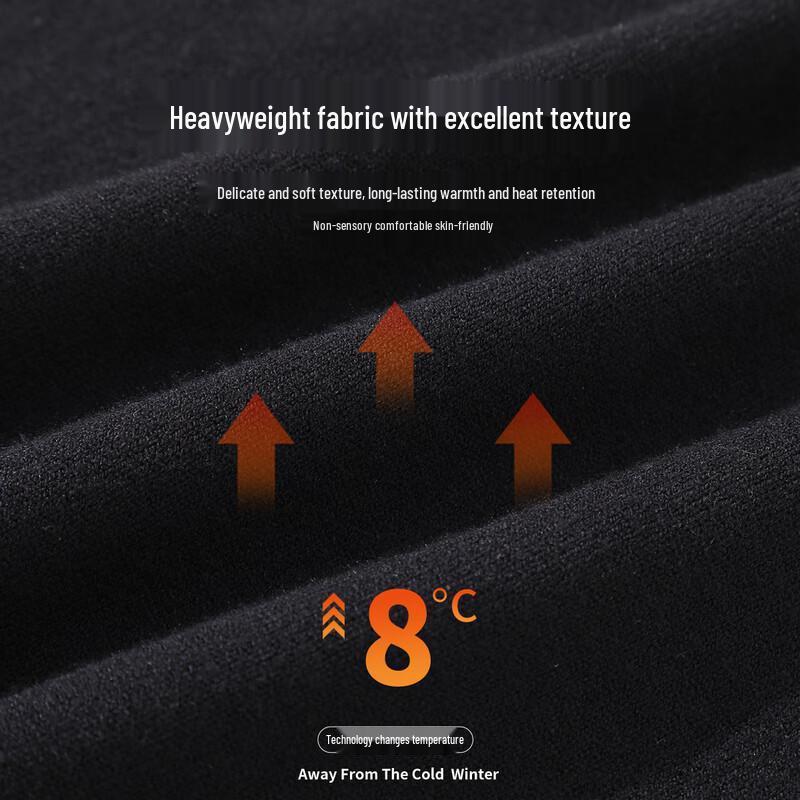 Baleno Unisex Winter Fleece-Lined Semi-High Collar Sweater