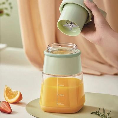 500ml Electric Juicer Portable Mini Wireless Juice Cup Crush Ice Fruit Machine Fruit Mixers Orange Squeezer Juice Maker 1500mAh