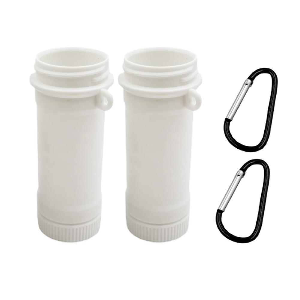 

2Pcs Flavor Cartridge Holder with Carabiner Cartridge Storage Container Water Bottle Flavor Cartridges Container for Cirkul Sips