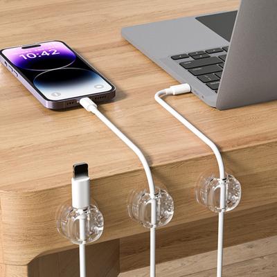 Magnetic Cable Holder Self-Adhesive Cable Organizer Easy Installation Cable Clip with Spring