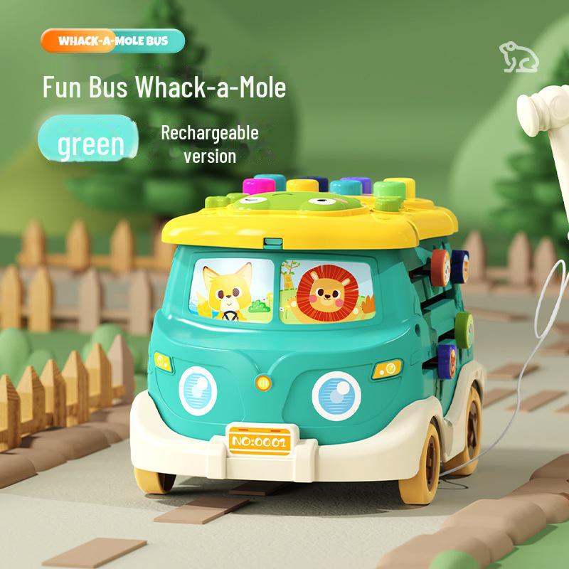 

Многофункциональная развивающая игрушка для младенцев: Мобильный телефон Hexahedron, игра «Бей крота» и барабанная установка Bus