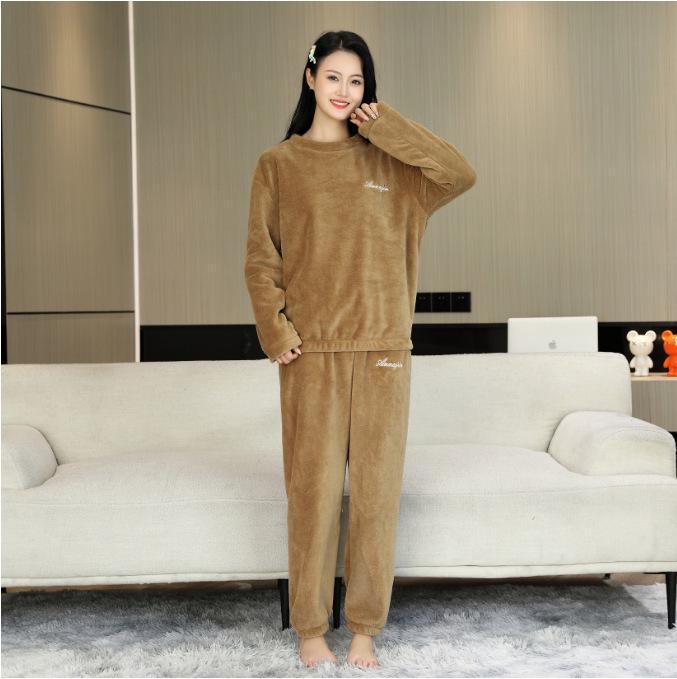Unisex-Pyjama-Set aus Flanell in Übergröße für Herbst/Winter 2025
