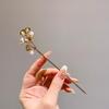 Elegant Retro Tassel Hairpin for Hanfu Updo - Women's Chinese Style Metal Hair Clip
