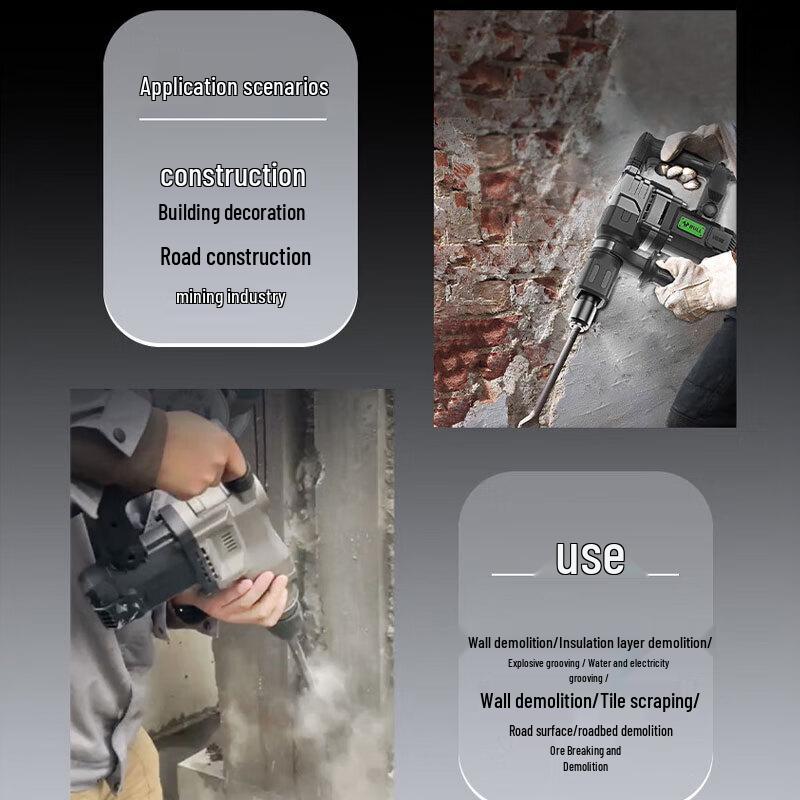 BULL 1200W Industrial Demolition Hammer CN plug (adapter included)