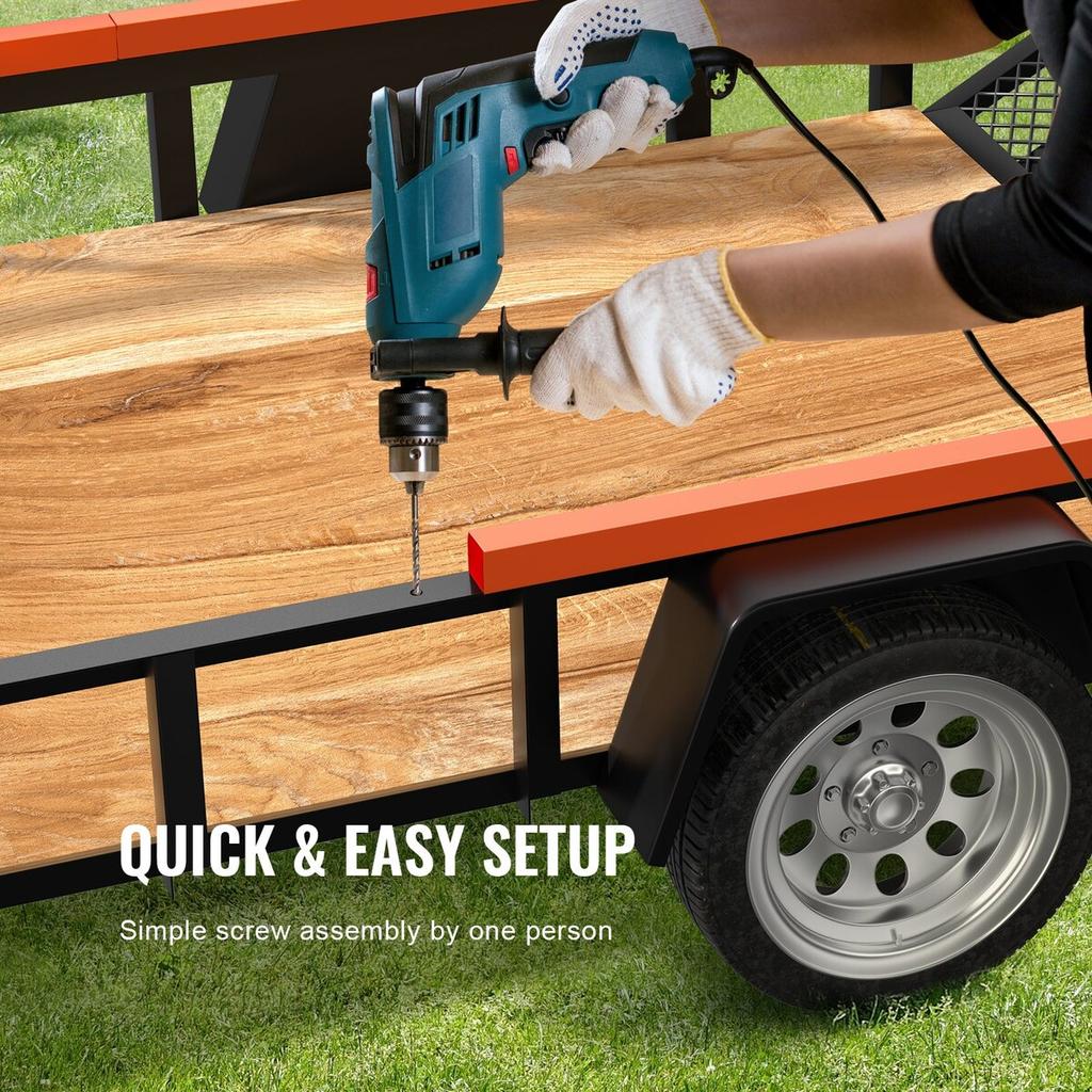 2-Sided Trailer Tailgate Lift Assist, 360 lbs Load Capacity, Compatible with Open Utility Trailer Tailgate and Ramp, with 10 to 24 Inch Heights Side