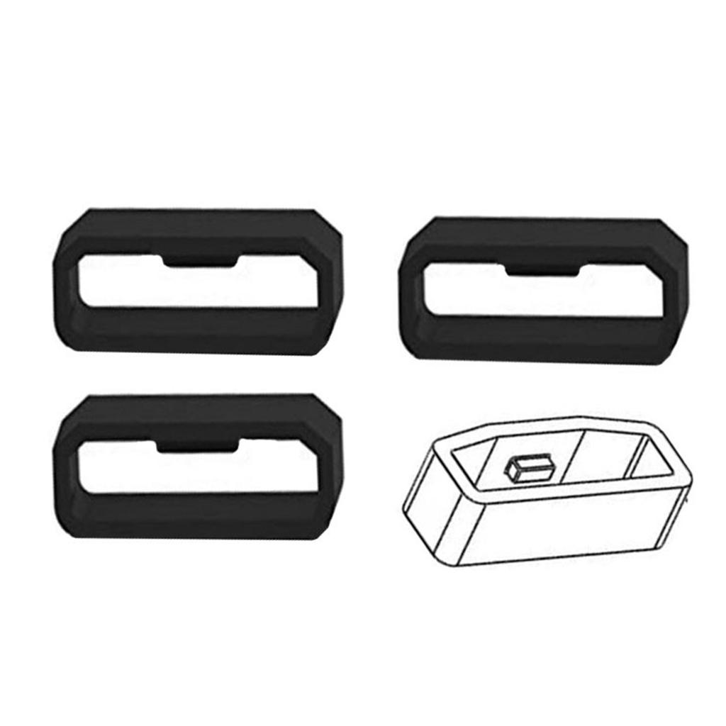 5Pcs Fastener Rings for Smartwatch Band Keeper Silicone Replacement Watch Band Loop/Holder/Retainer