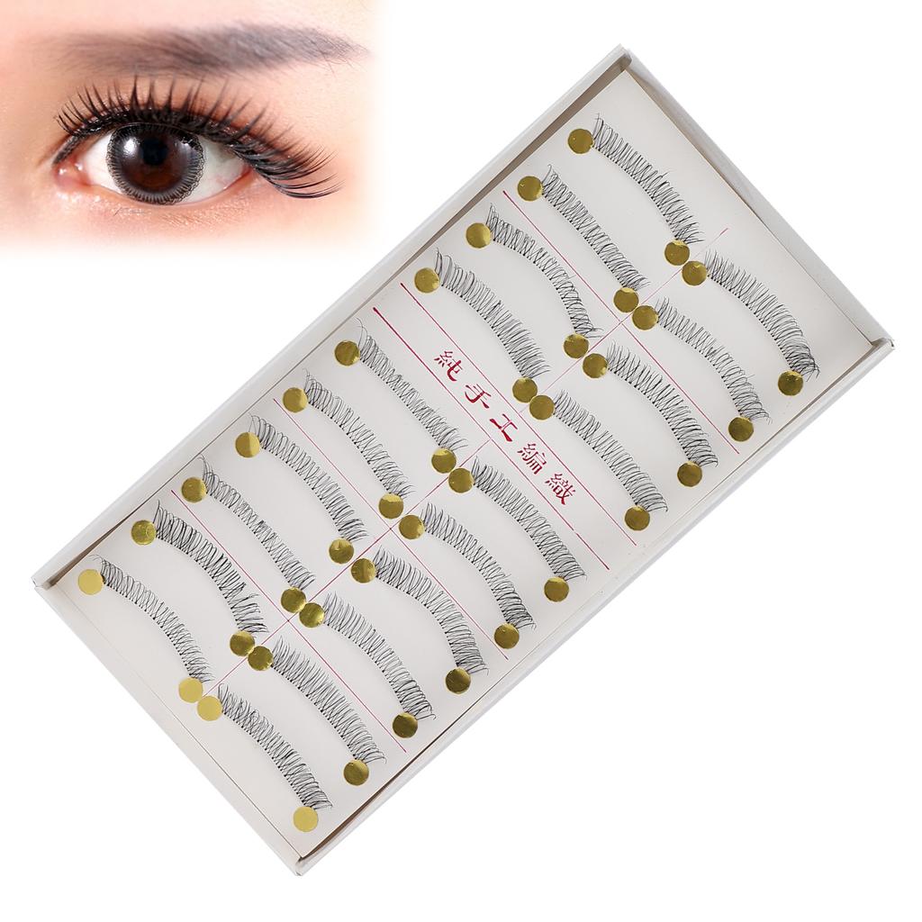 10 Paar Falsche Wimpern 3D Handgefertigt Natürlicher Look Falsche Kreuzwimpern für Make-up218