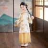 Girls' New Chinese Style Floral Hanfu Set