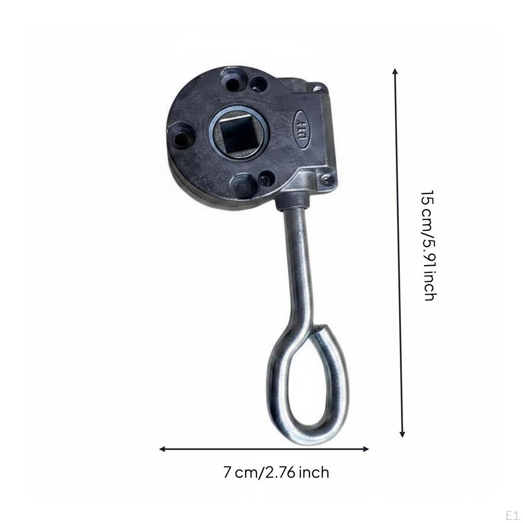 Awning Drive Head Replacement Part Crank Aluminum Alloy Outdoor Hardware for Patio,