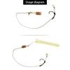 Carp Fishing Feeder Tackle Set Inline Zinc Alloy Feeder with Bait Attachment Tool for Improved Accuracy 60g