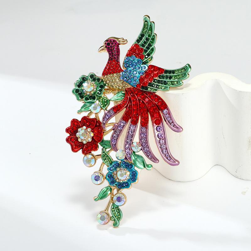 Heavy Craftsmanship Phoenix Fashion High-end High-end Large Animal Accessories Brooch