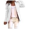 Frauen Revers Cape Umhang Langer Mantel Blazer Damen Casual Büro Anzug Outwear