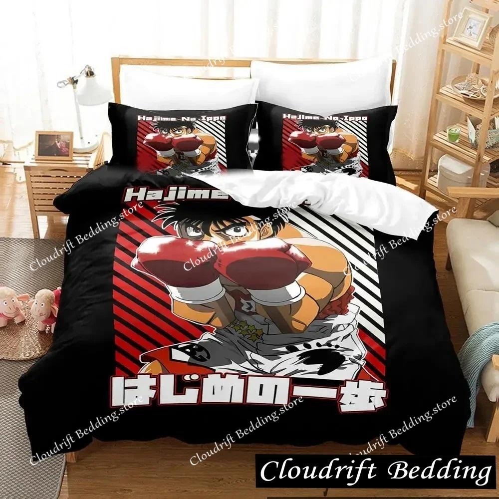 Kampfgeist Hajime No Ippo Anime Bettwäscheset Jungen Mädchen Einzelbett Queen Size King Size Bettbezug Kissenbezug Bett Jungen Erwachsene