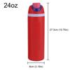 24/32oz Straw Insulated Tumbler with Handle Vacuum Insulated Cup 304 Stainless Steel Vacuum Thermal Insulated Mug for Women Men