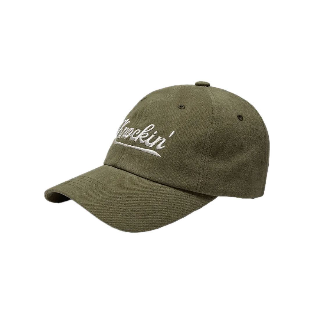 KNOCKIN LOGO B.B CAP Khaki