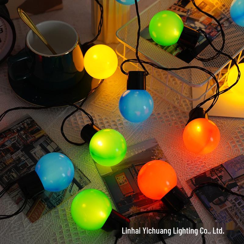 Solar LED String Lights for Outdoor Camping, Wedding Canopy, and Stall Decoration
