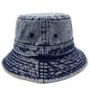 Bulk Designer Luxury Washed Vintage Jean Adult Bucket Hats for Men and Women Custom Denim Bucket Caps