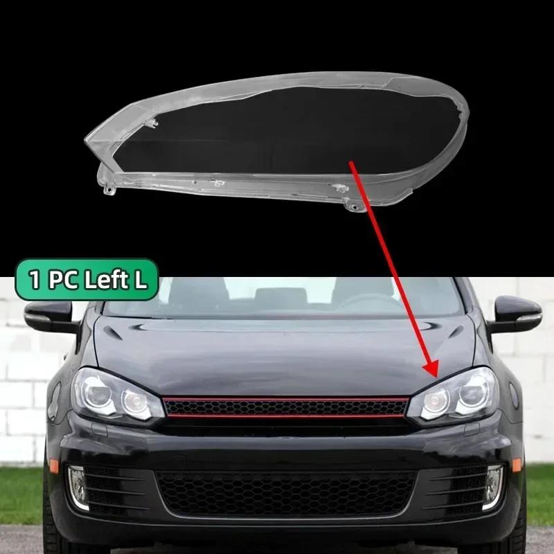 Autoscheinwerfer Lampenschirm Für VW Golf 6 MK6 GTI R 2010-2014 Transparente Abdeckung Scheinwerfergehäuse Lampenschirm Linse Scheinwerfer