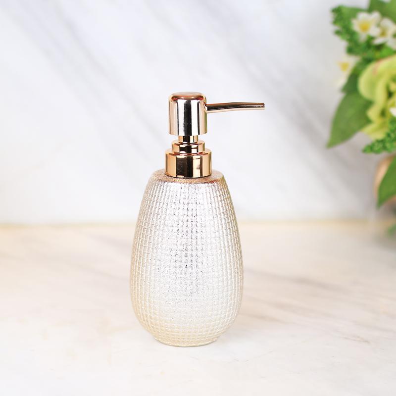 Rose Gold Ceramic Wash Bathroom Accessories Set Hotel Bathroom Wash Soap Set Dish Lotion Bottle Mouth Wash Cup Toothbrush Holder