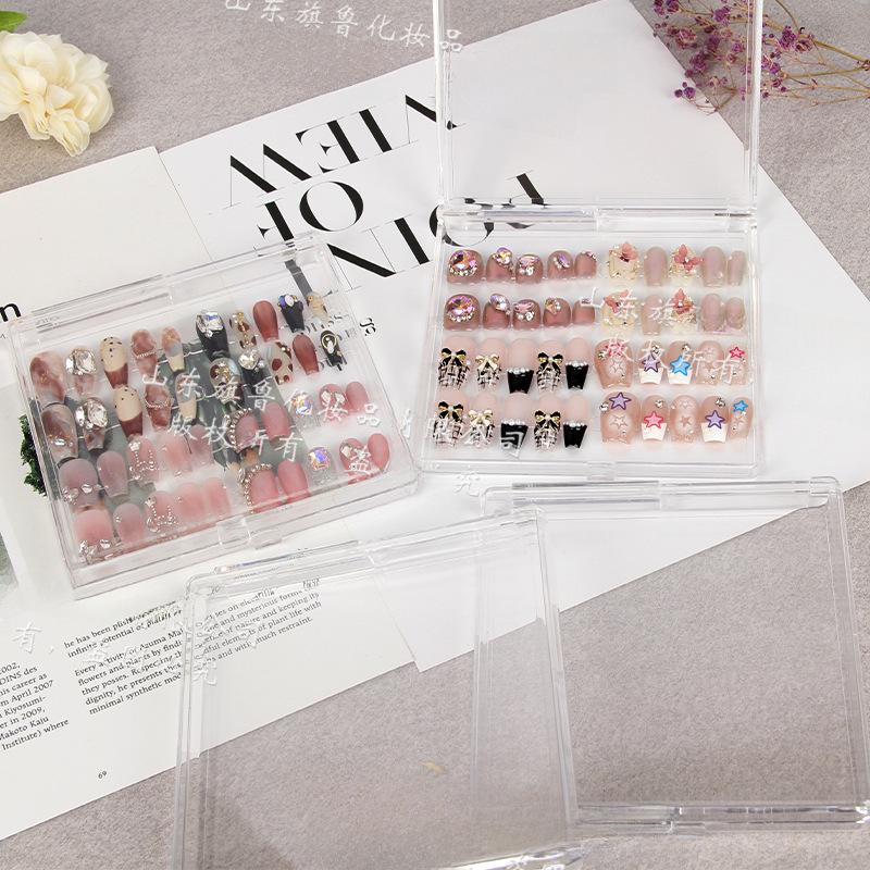 Large Capacity Dust-Proof Transparent Nail Art Display & Storage Box