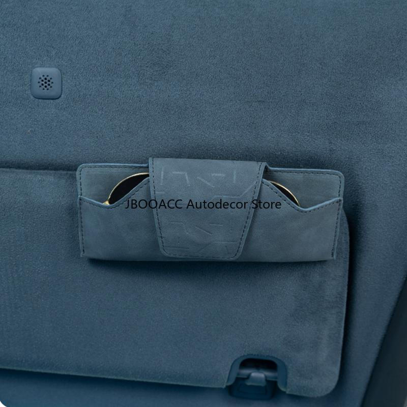 For ZEEKR 7X 001 007 X 2024 2025 Eyeglass Clip Car Sun Glasses Holder Suede Storage Box Car Glasses Case Interior Accessories