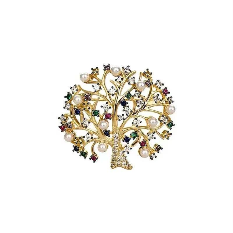 

Elegant Classic Baby s Breath Brooch: High-End, Versatile Retro Accessory