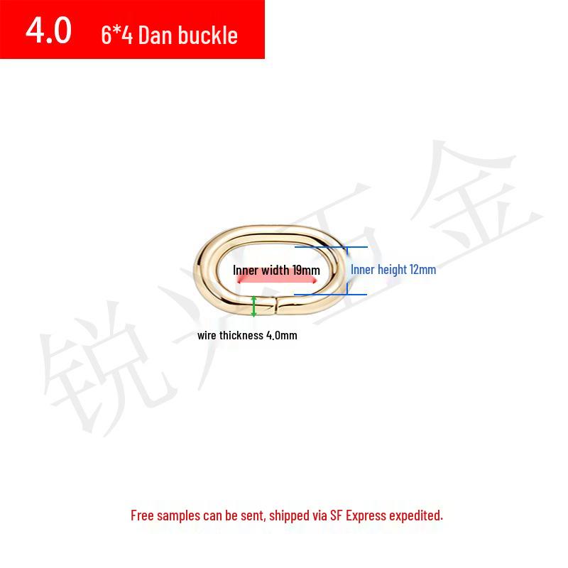 Metal D-Ring Oval Buckle for Luggage, Straps & Hardware Accessories