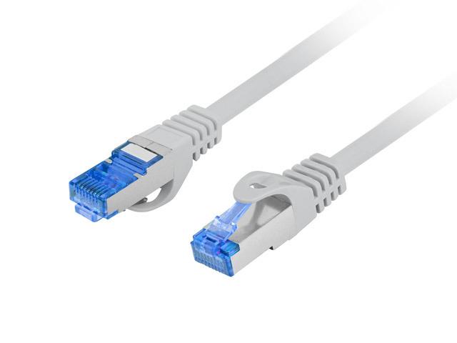 Patchcord Lanberg /FTP cat.6A 0.25m LSZH CCA Fluke Passed Gray