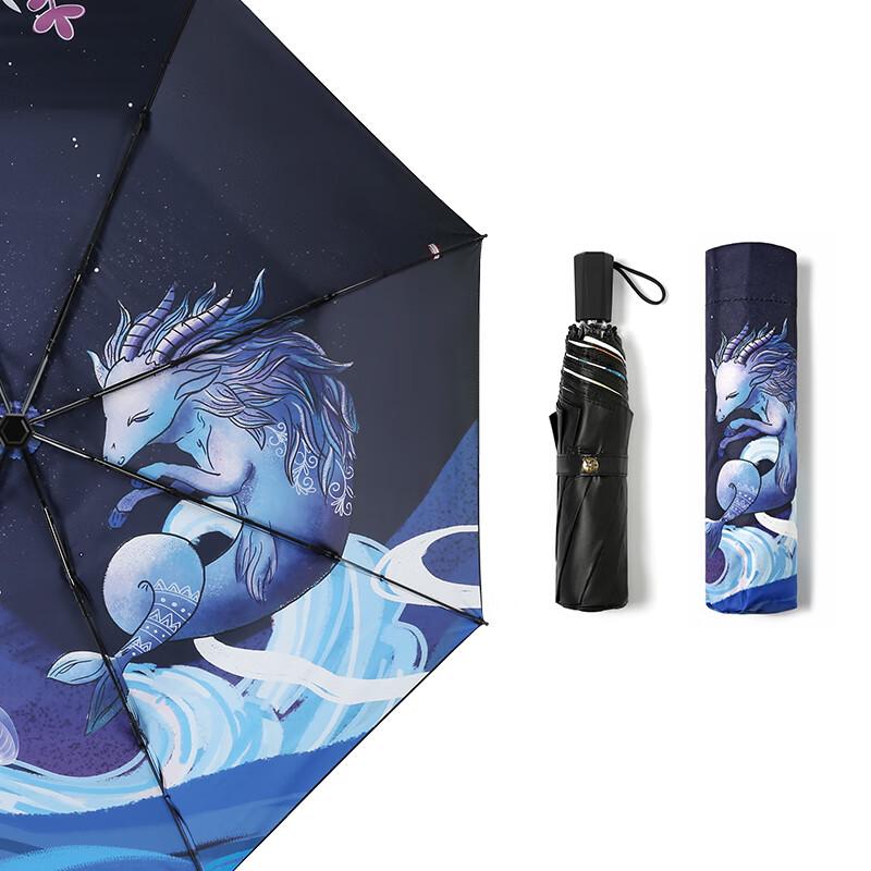 Red Leaf Constellation Dual-Use Folding Umbrella