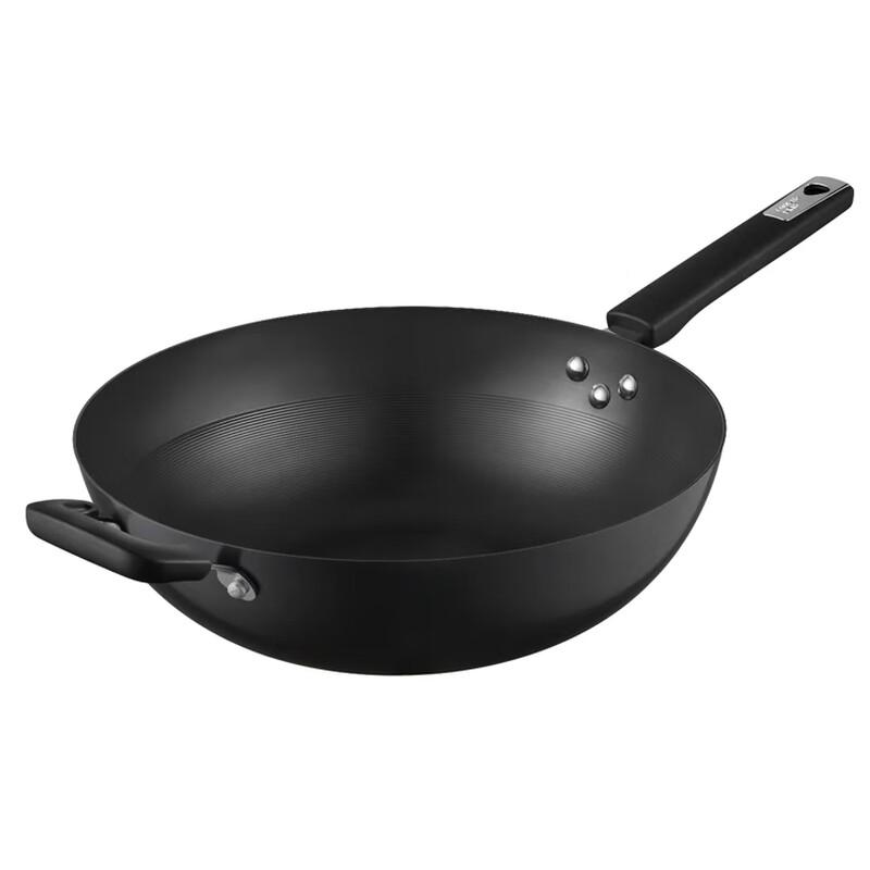 COOKER KING 36CM Non-Coated Cast Iron Wok