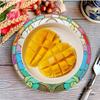 ABUL-4Pcs DIY Diamond Art Painting Placemat Round Non-Slip Acrylic Table Mats For Table Decor Easy Install A