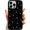 Hollow Star Black Edge Phone Case for iPhone 15 Pro Max/14 Pro