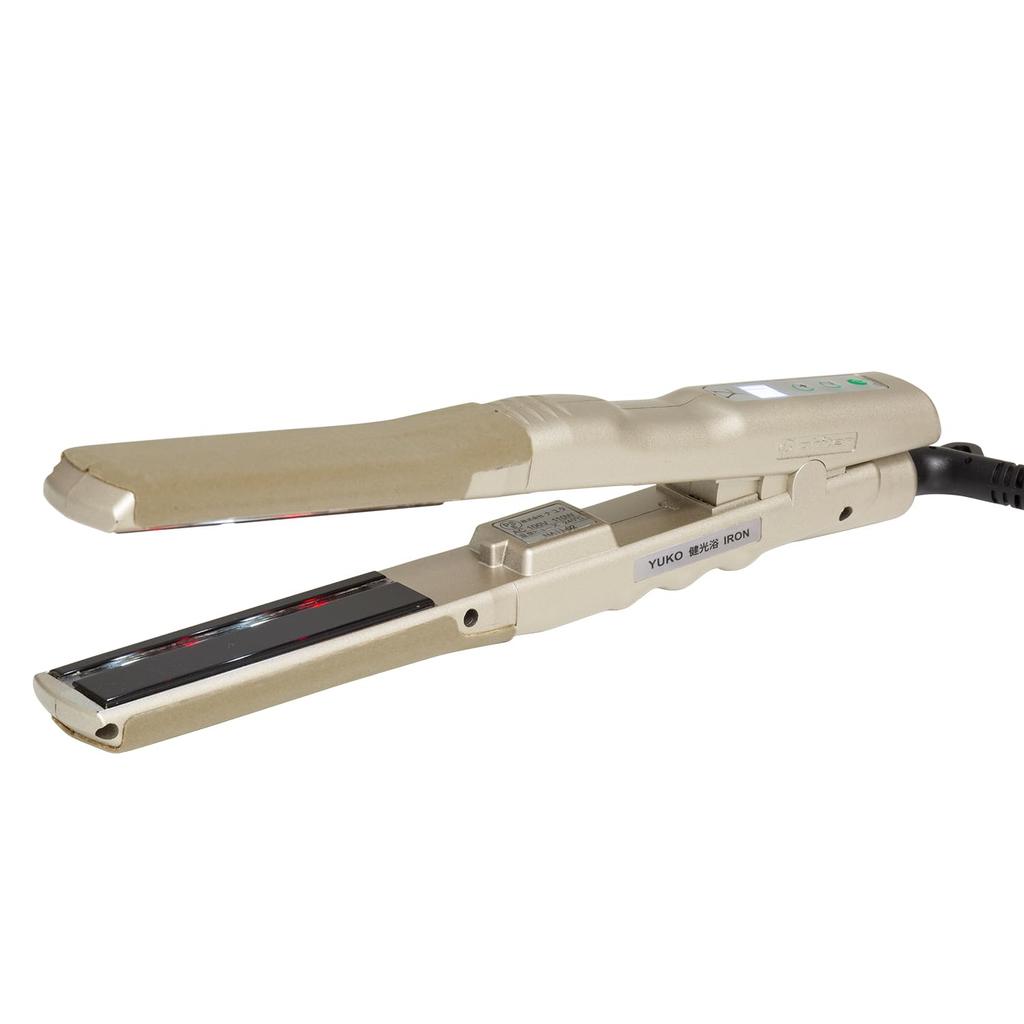 phiten YUKO Kenko Bath IRON 22mm Slim Plate Hairdresser Supervised Hair Iron Beautiful Hair LED