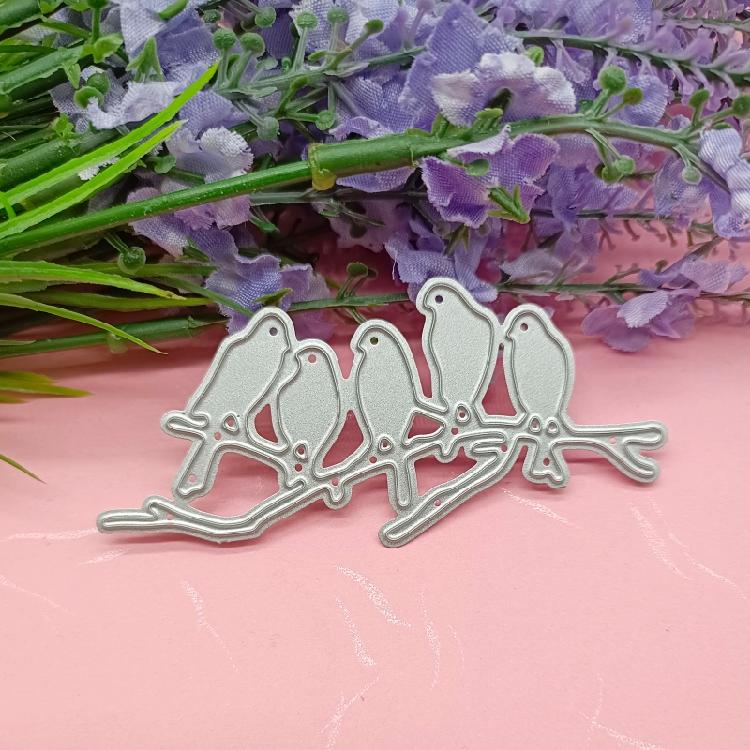 Tree Branch Bird Metal Cutting Dies DIY Stamps Embossing Scrapbooking