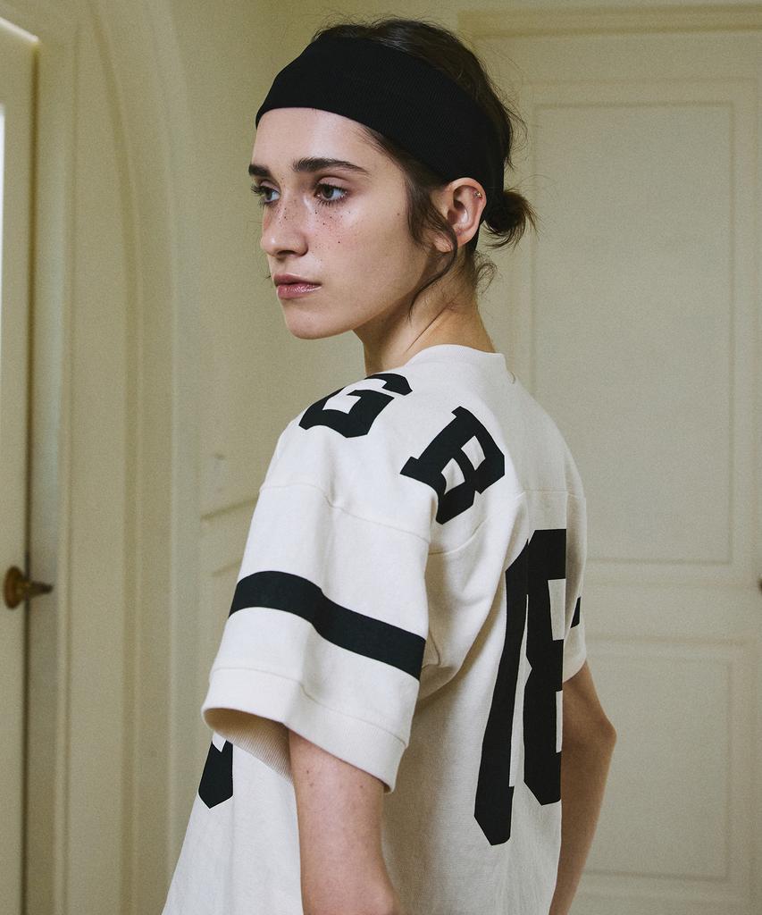 GREENBUTTER No.08 Rugby Tee (L/Beige)