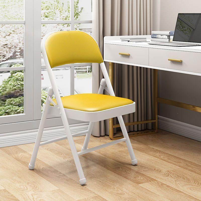 Portable Folding Chair with Backrest for Home, Office, Dining, and Dormitory Use