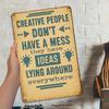 "Vibrant Creatives" Inspirational Metal Sign, 8x12 Inch.
