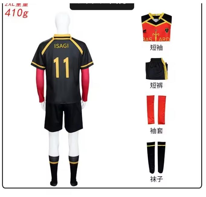 Blue Lock Anime Cosplay Costume Nagi 8 Ness 10 Kaiser Isagi Reo Sae Shidou Cosplay Jersey Shorts Matching Set Uniform Train Suit
