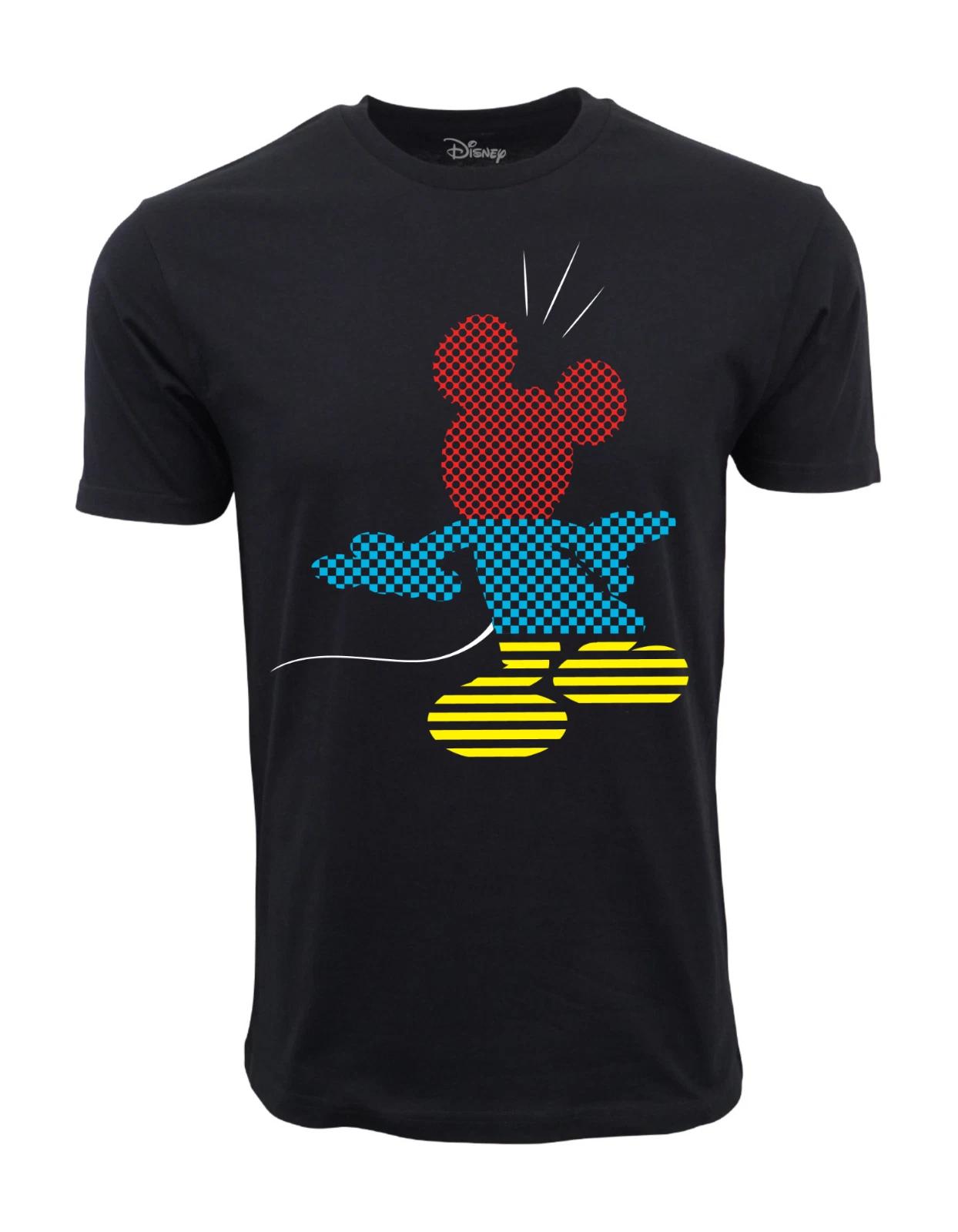 Unisex Adult Casual Graphic DISNEY MICKEY SPLIT SHORT SLEEVES T SHI... M