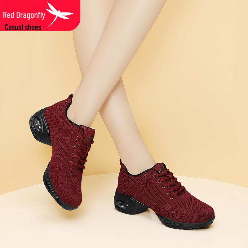 Red Dragonfly Women's Summer Dance & Travel Shoes - Thick-Soled, Breathable, Casual Sports Footwear